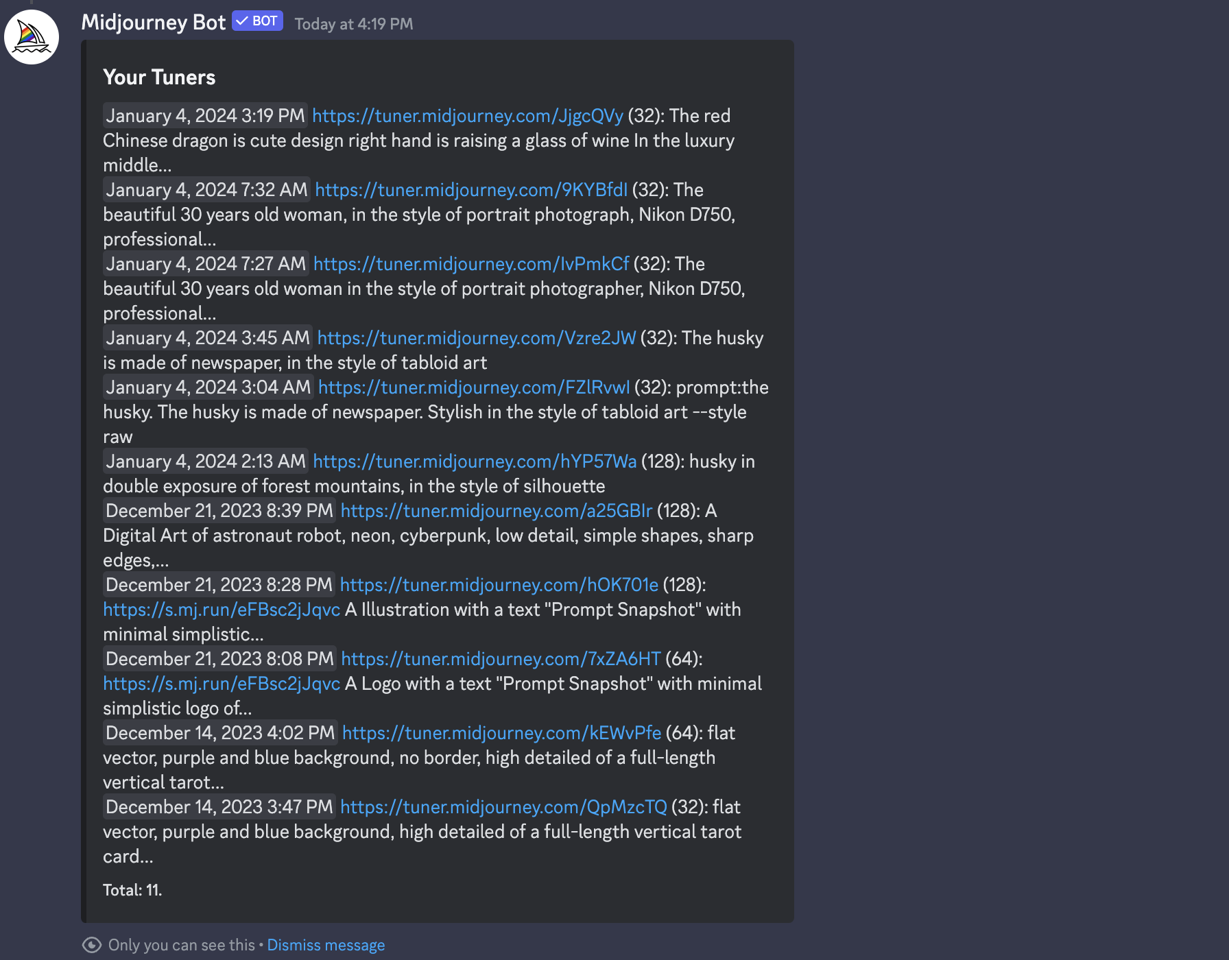 Command: List Tuner