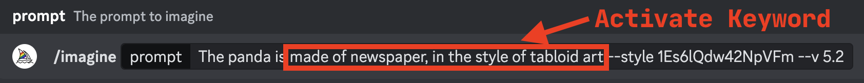 Using Activate Keyword in Prompt