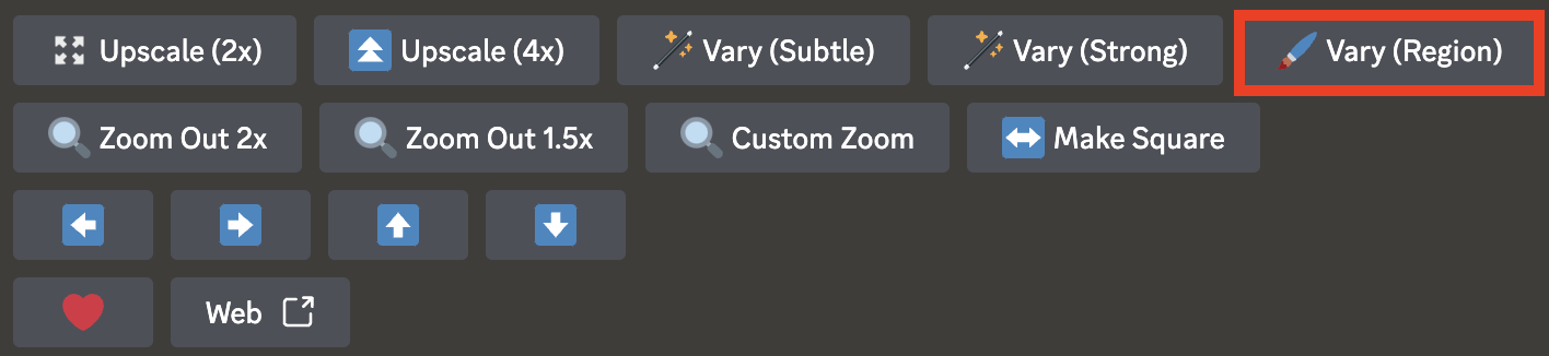 Midjourney Vary Region Option 1