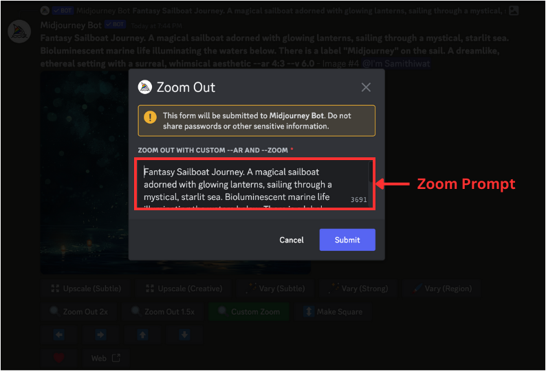 Zoom Prompt Popup